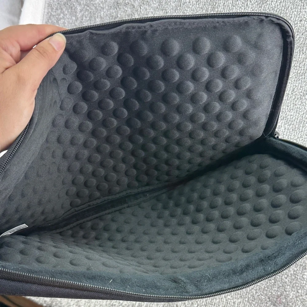 Tomtoc Black Protective Laptop Sleeve Case Zip Around Padded